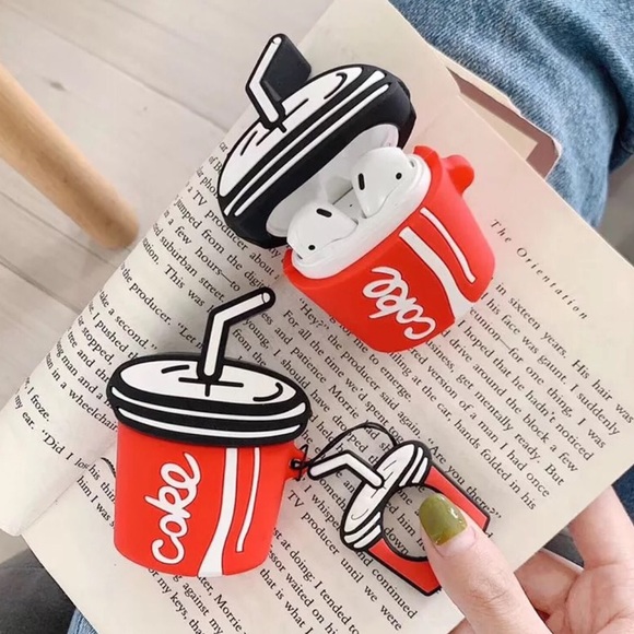 Coca Cola AirPod 1/2 Charging Case Cover Keychain - Picture 2 of 7